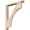Ekena Millwork Westlake Block Smooth Bracket w/ Offset Brace, Douglas Fir, 3 1/2"W x 24"D x 28"H BKT0402X24X28WTL05SDF - alternate 1